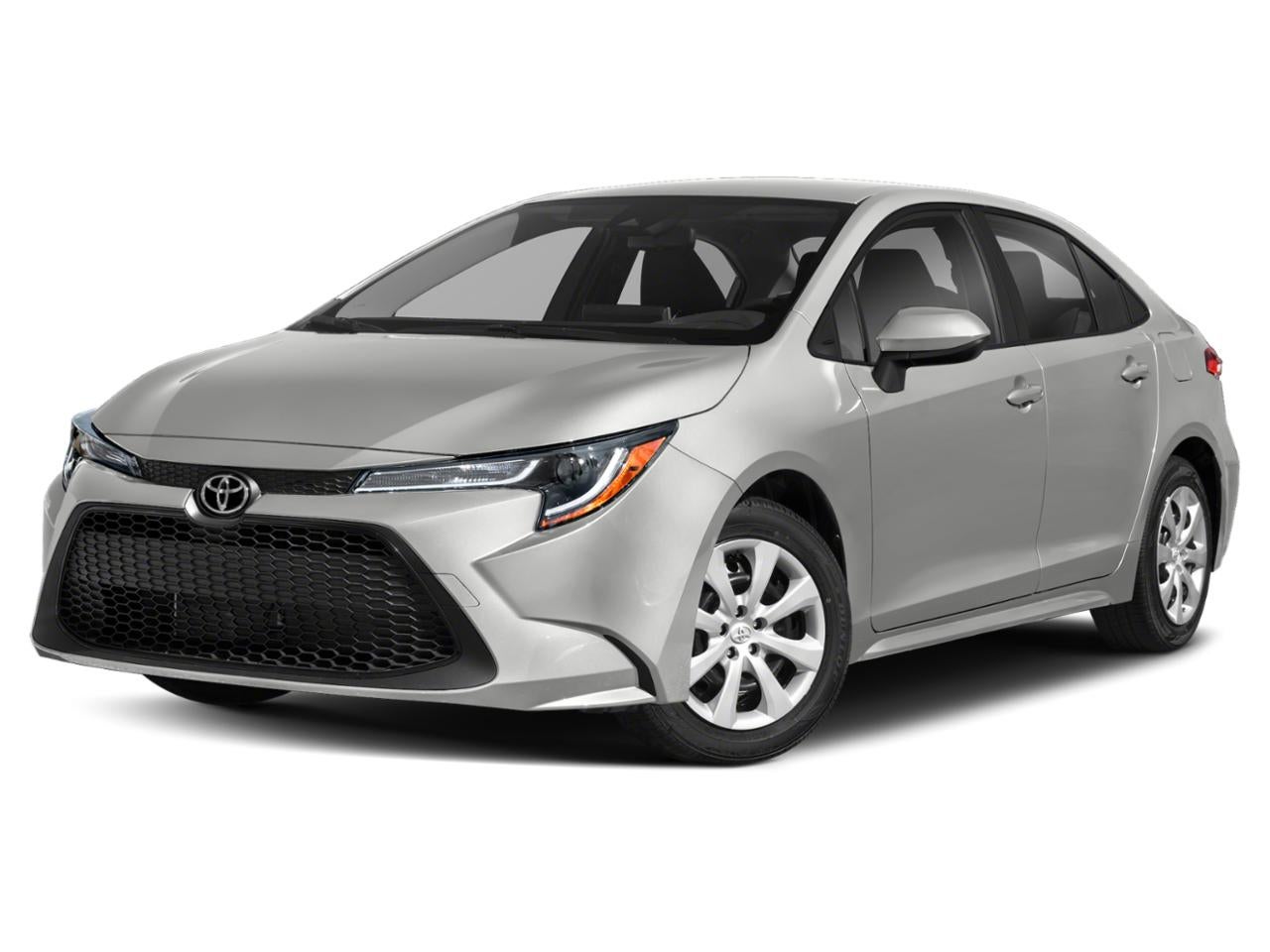 2021 Toyota Corolla LE CVT (Natl) in Classic Silver Metallic — front three-quarter view